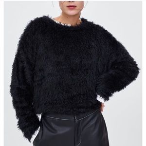 Zara Fuzzy Eyelash Sweater